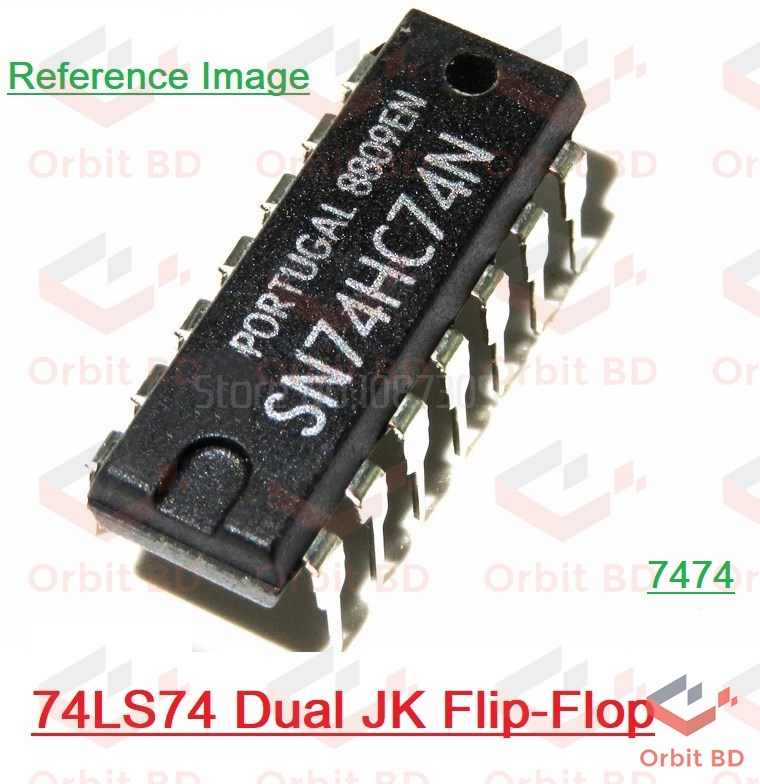 7474 SN74HC74N 74HC74 74LS74 D-Type Flip Flop Dual In Package 14 Pin IC Electrical Circuitry & Parts. 