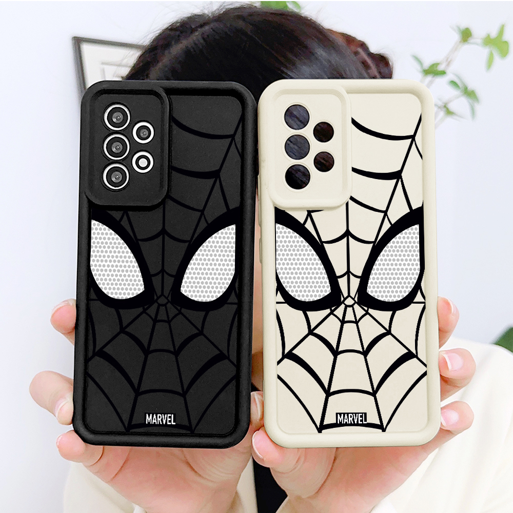 TA for Realme C11 2020 Back Cover Soft Square Ladder Spider-Man Pattern Cases Silicone Camera Protection Phone Case. 