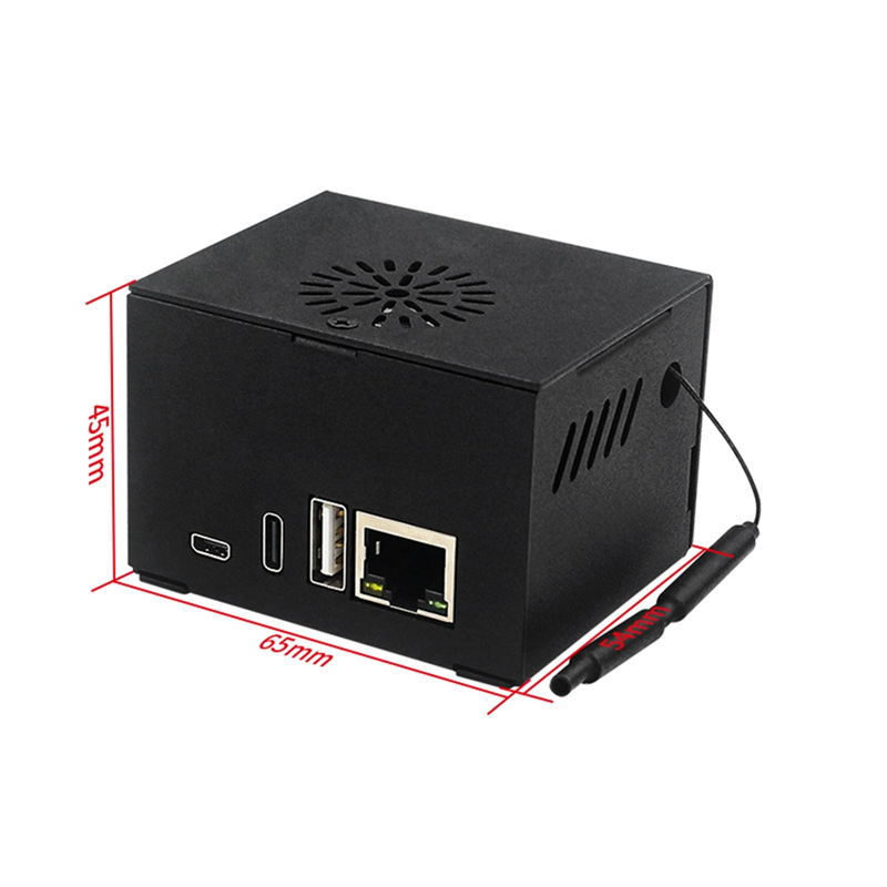 For Orange Pi Zero 3 Metal Case, Metal Case with Fan & Heatsink for Orange Pi Zero 3 Parts Accessories. 