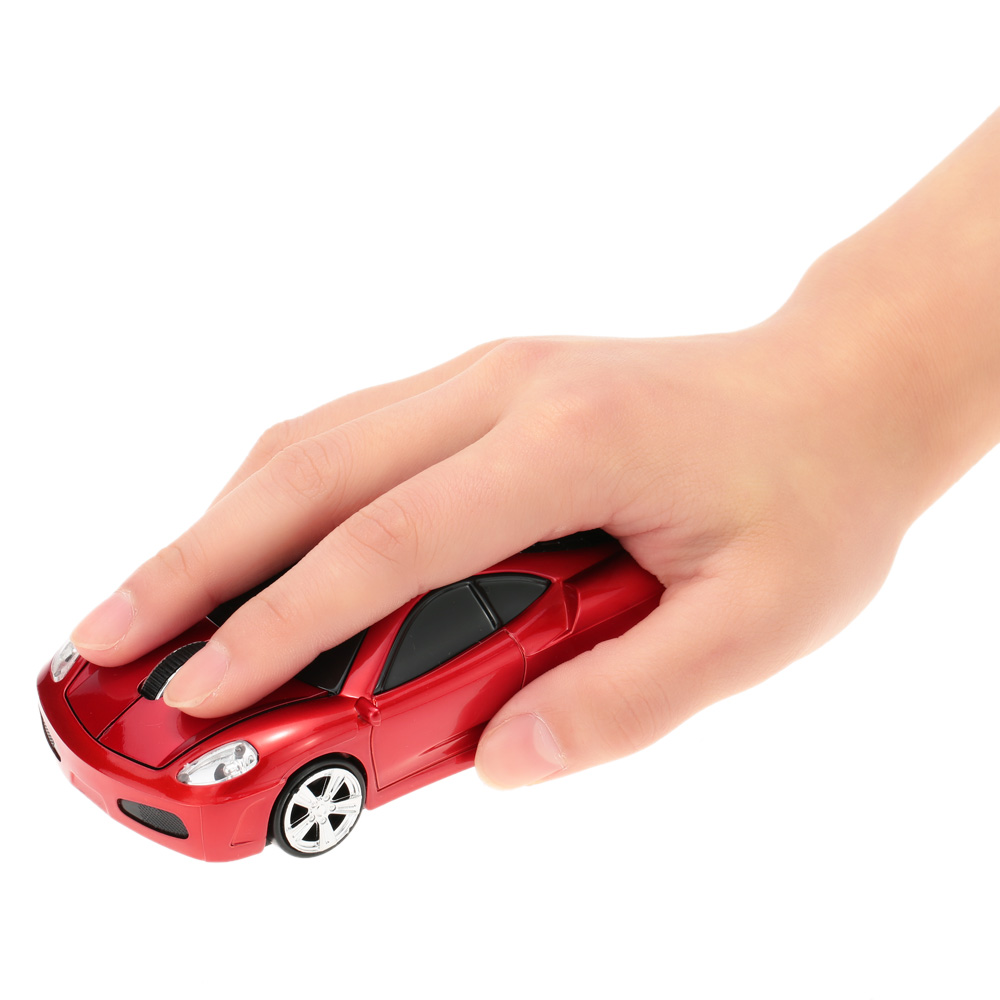 (NEW)2.4GHz Wireless Racing Car Shaped Optical USB Mouse/Mice 3D 3 Buttons 1000 DPI/CPI for PC Laptop Desktop. 