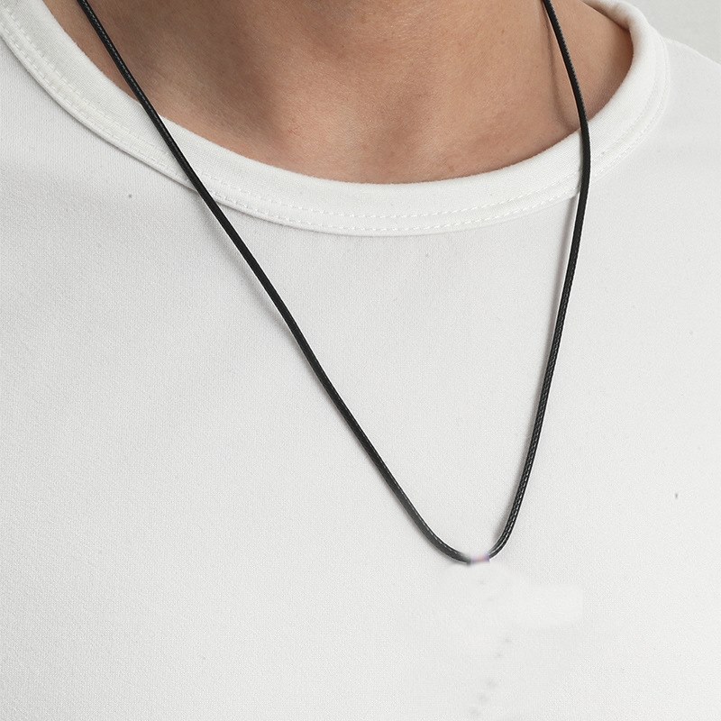 Adjustable Black Korea    wire  Cord Chain String Necklace. 