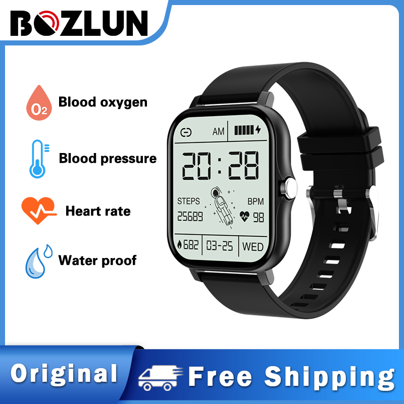 BOZLUN Q13 SMARTWATCH BLUETOOTH MOBILE PHONE MUSIC WATERPROOF PERSONALITY DIAL SLEEP HEART RATE MONITORING WATCH FOR MEN AND WOMEN FOR ANDROID AND IOS. 