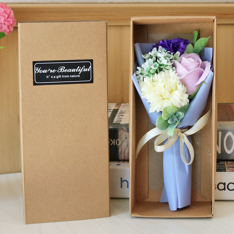 Rose soap box small gift event practical carnation simulation flower bouquet