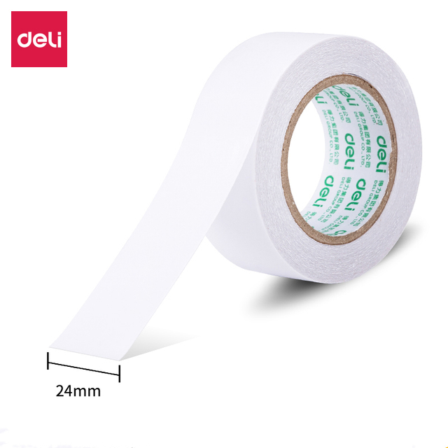 DELI Double Sided Tape Various Size Strong Adhesive Glue Stationery Tapes. 