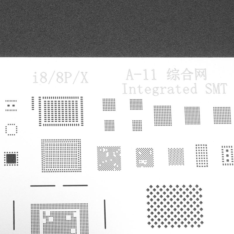 【happy one】2D A11 IC Chip BGA Reballing Stencil Kit Solder Template iPhone 8/8Plus/X Motherboard. 