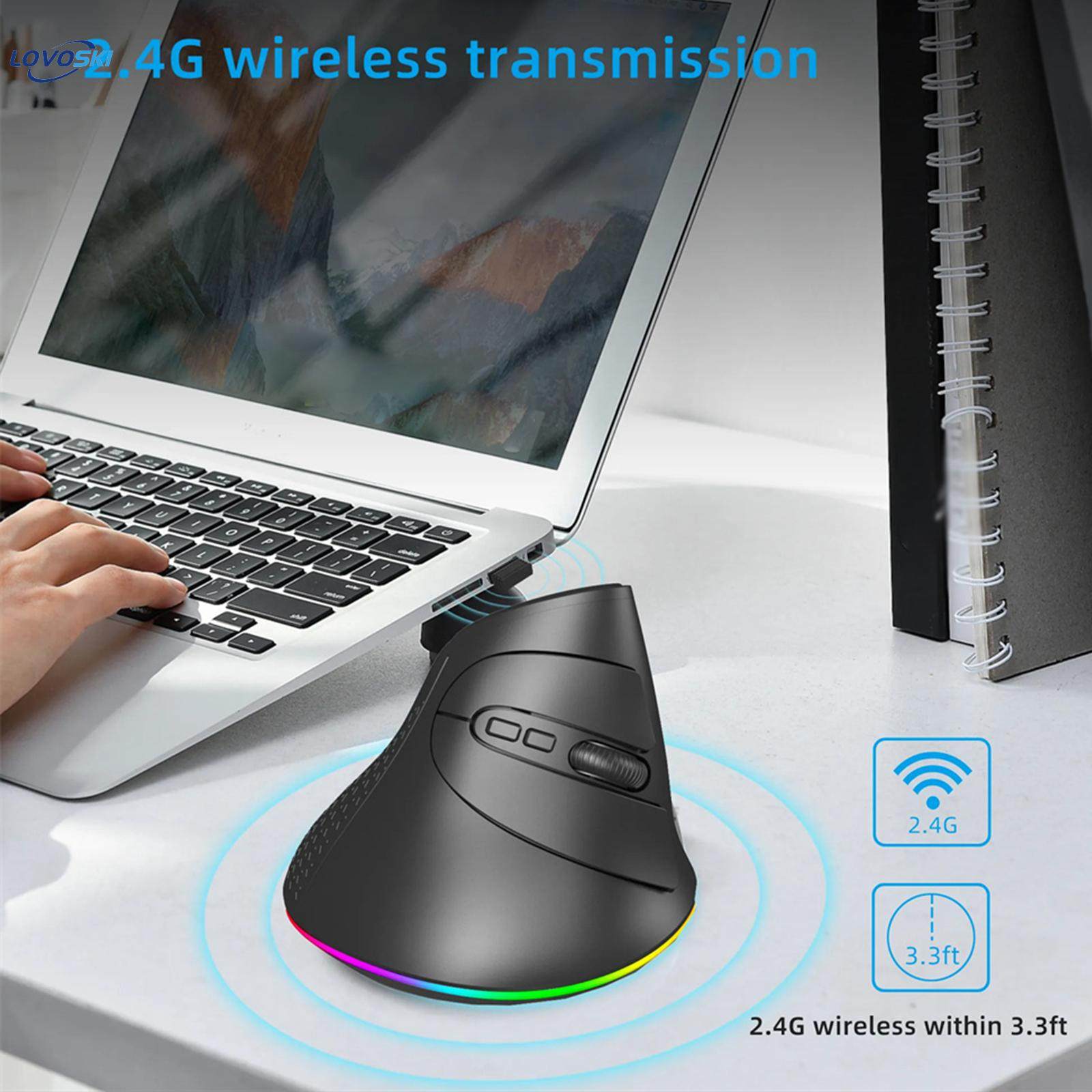 Ergonomic Mouse 6 Buttons with Horizontal Scroll Wheel Multi Purpose Gaming Office DP1 800 12001600. 