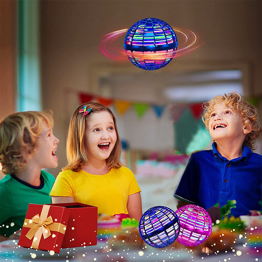 HelloKimi F-lying Ball Spinner T-oy Mini Hand C-ontrolled 360° T-oys Fly Orb Rotating M-agic D-rone F-lying B-oomerang Balls for C-hildren. 