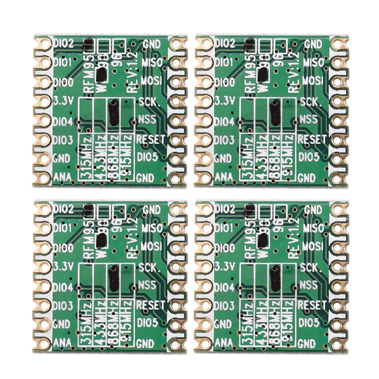 4PCS LORA SX1276 Wireless Transceiver Module FCC ROHS ETSI REACH. 