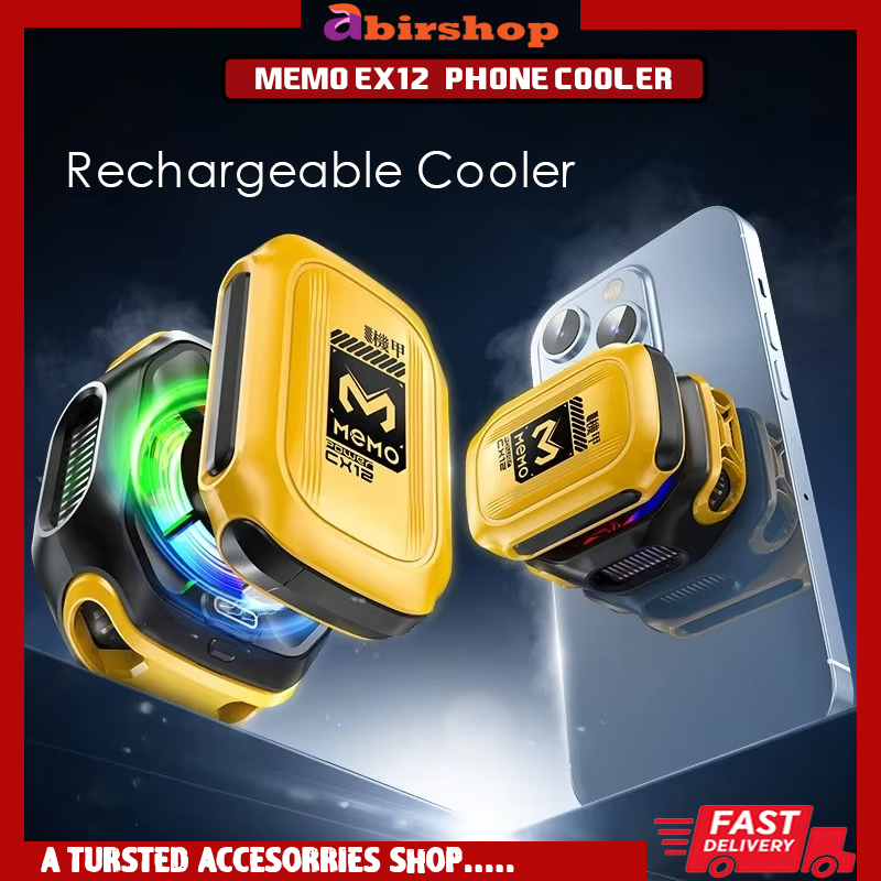 MEMO CX12 Mobile Phone Cooler Rechargeable Cooler Radiator with Digital Display and Battery