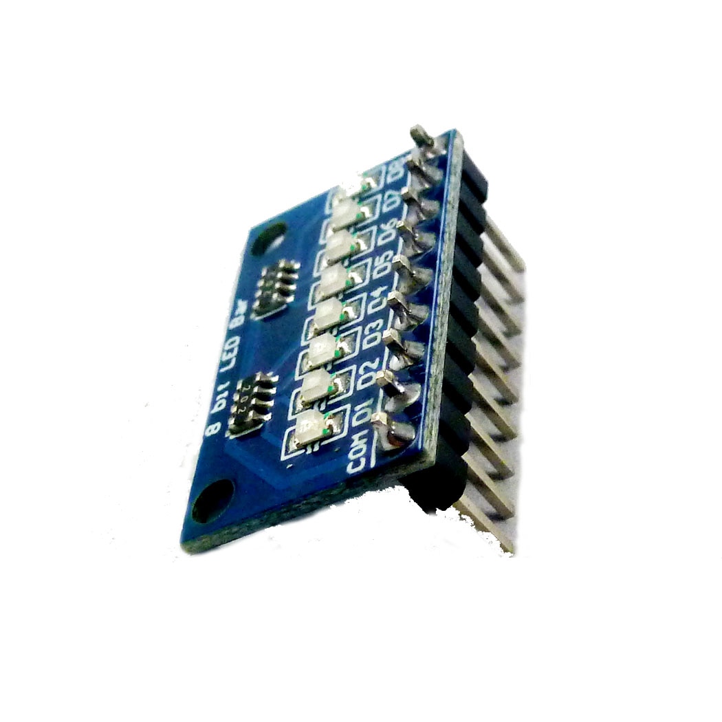 【happy one】5x 3.3V 5V 8 Bit Blue/Red LED indicator Module diy kit for Arduino NANO UNO raspberry pi 4. 