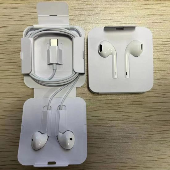 For iPhone 15 Pro Max USB-C Earpods Wired Type C. 