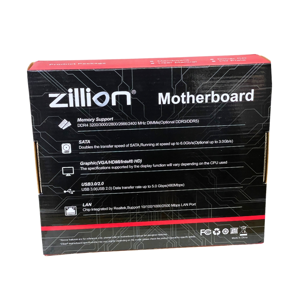 Zillion H61 2nd/3rd Gen Motherboard with NVME M.2 Slot, HDMI Port. Zillion H61M Motherboard. 