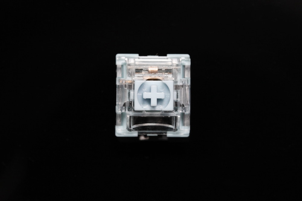 TTC Bluish White 42g Switch Tactile Switches For Mechanical Keyboard MX Series 3 Pins smd rgb light cyan colorway. 