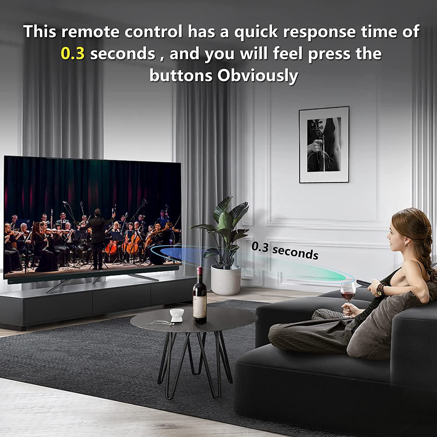 Universal TV Remote Replacement for Roku TV for TCL Roku/Hisense Roku for Sharp Roku TV,TV Remote with Netflix/Hulu. 