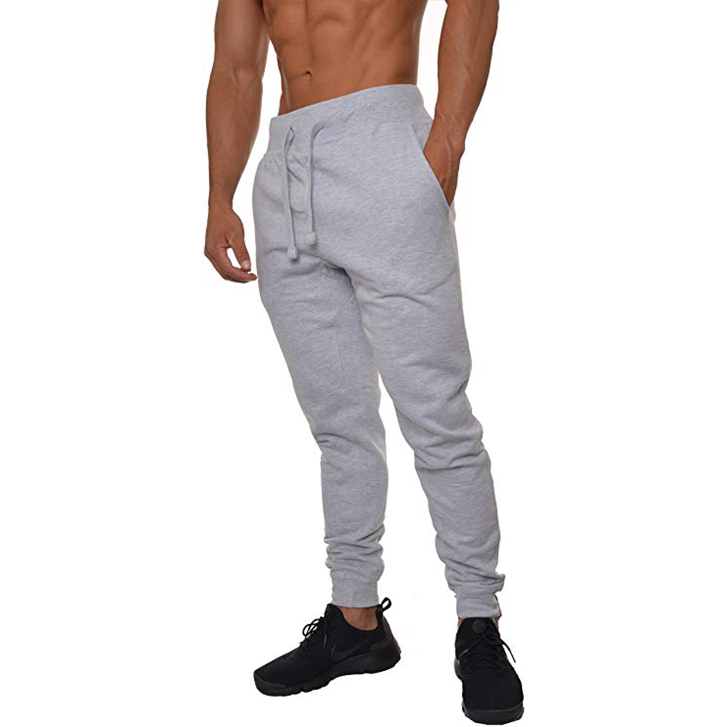 light gray joggers
