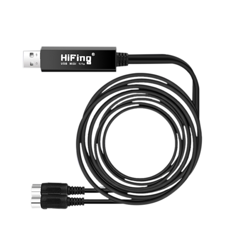HiFing USB Interface Converter/Adapter with 5-PIN DIN MIDI Cable. 