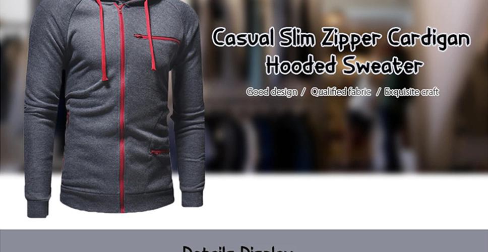 zipper sweater with hood