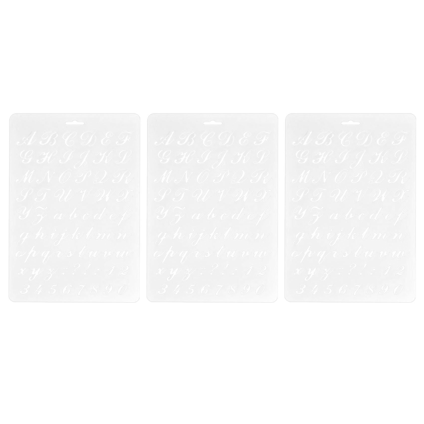 3X Lettering Stencils, Letter and Number Stencil, Painting Paper Craft Alphabet and Number Stencils ( 2). 