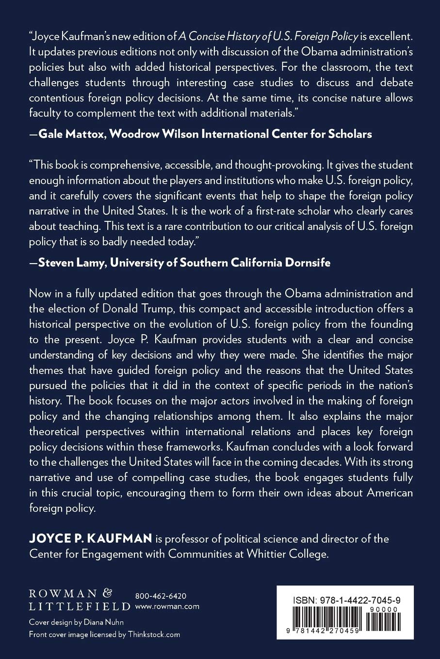 A Concise History of U.S. Foreign Policy Joyce Kaufman by Joyce Kaufman (Paperback-premium). 