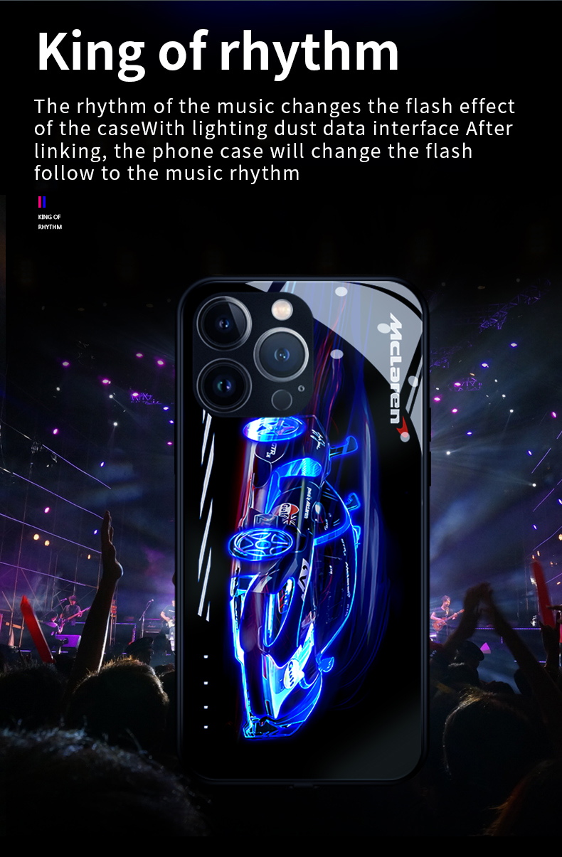 RGB/Luminous Mobile Back Cover Case for Samsung S24 Ultra. 