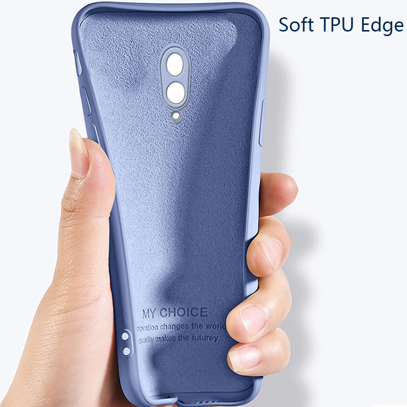 Sroof For OPPO Reno Liquid Silicone Macaron Candy Color TPU Shockproof Soft Phone Case Shell Protector Back Cover. 