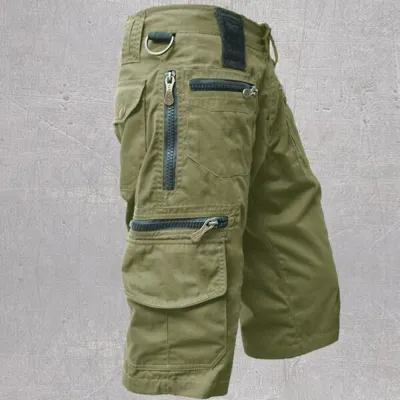 Cargo shorts best sale with zipper pockets