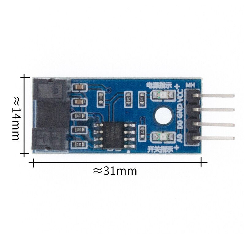 【happy one】IR Slotted Optical Speed Measuring Sensor Module For Motor Test PIC Speed module. 
