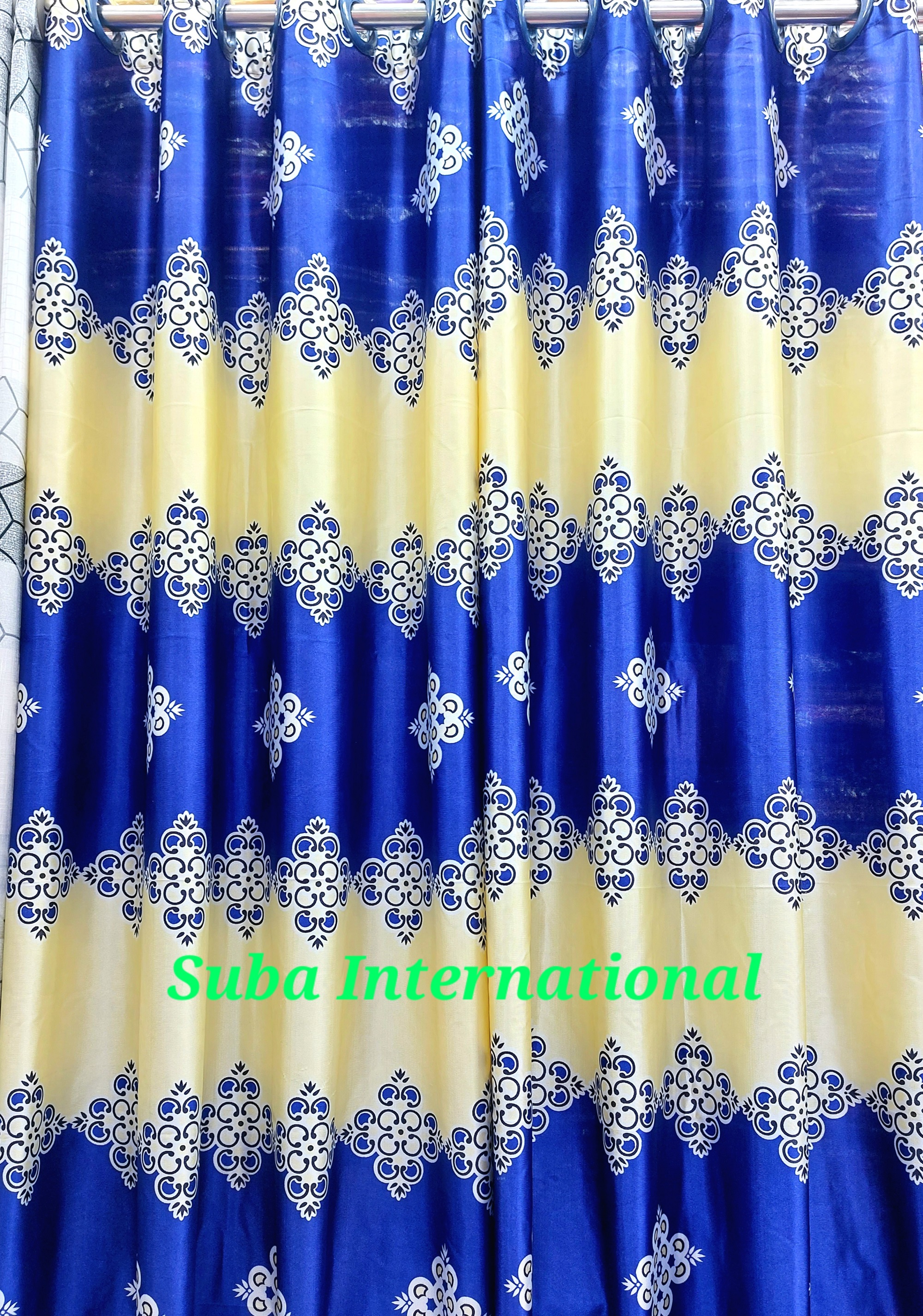 সিনথেটিক পর্দা দরজা এবং জানালার পর্দা, পর্দা- (4 কুচি-1 পিস) বিভিন্ন রঙের-সাবয়া আন্তর্জাতিক - porda. 