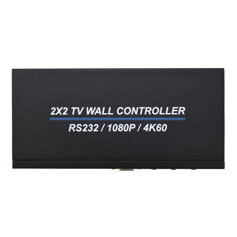 LKPCIGCXM 4K 60Hz 2X2 -Compatible Video Wall Controller Video Wall Processor 4 Channel TV Stitching Box TV Splicer EU Plug. 