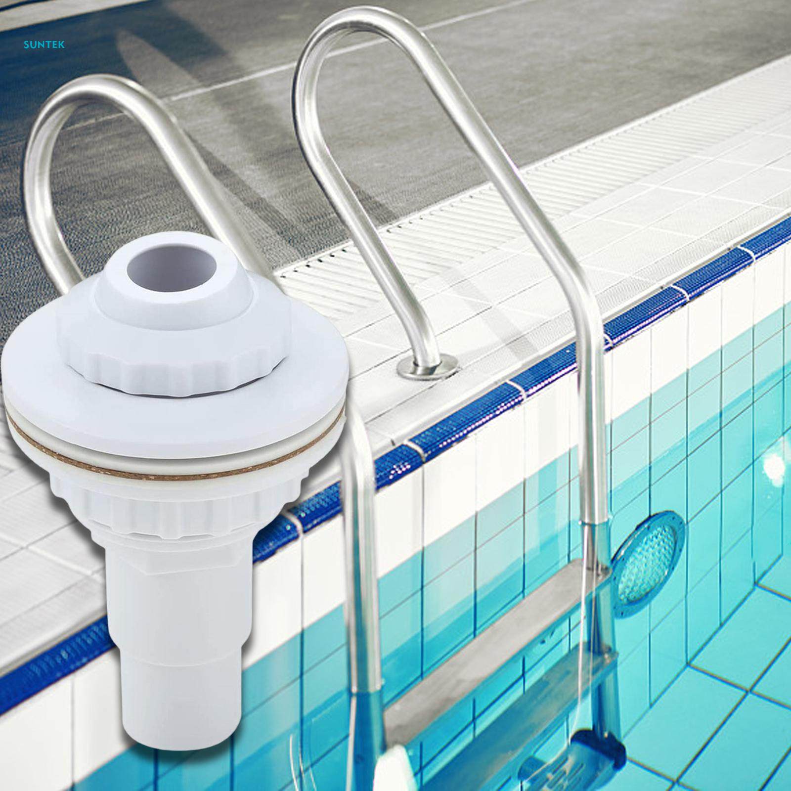 Ground Pool Return Outlet Jet Plumbing Fittings Detachable Complete Set with Gasket Replacement for SPA Pool. 