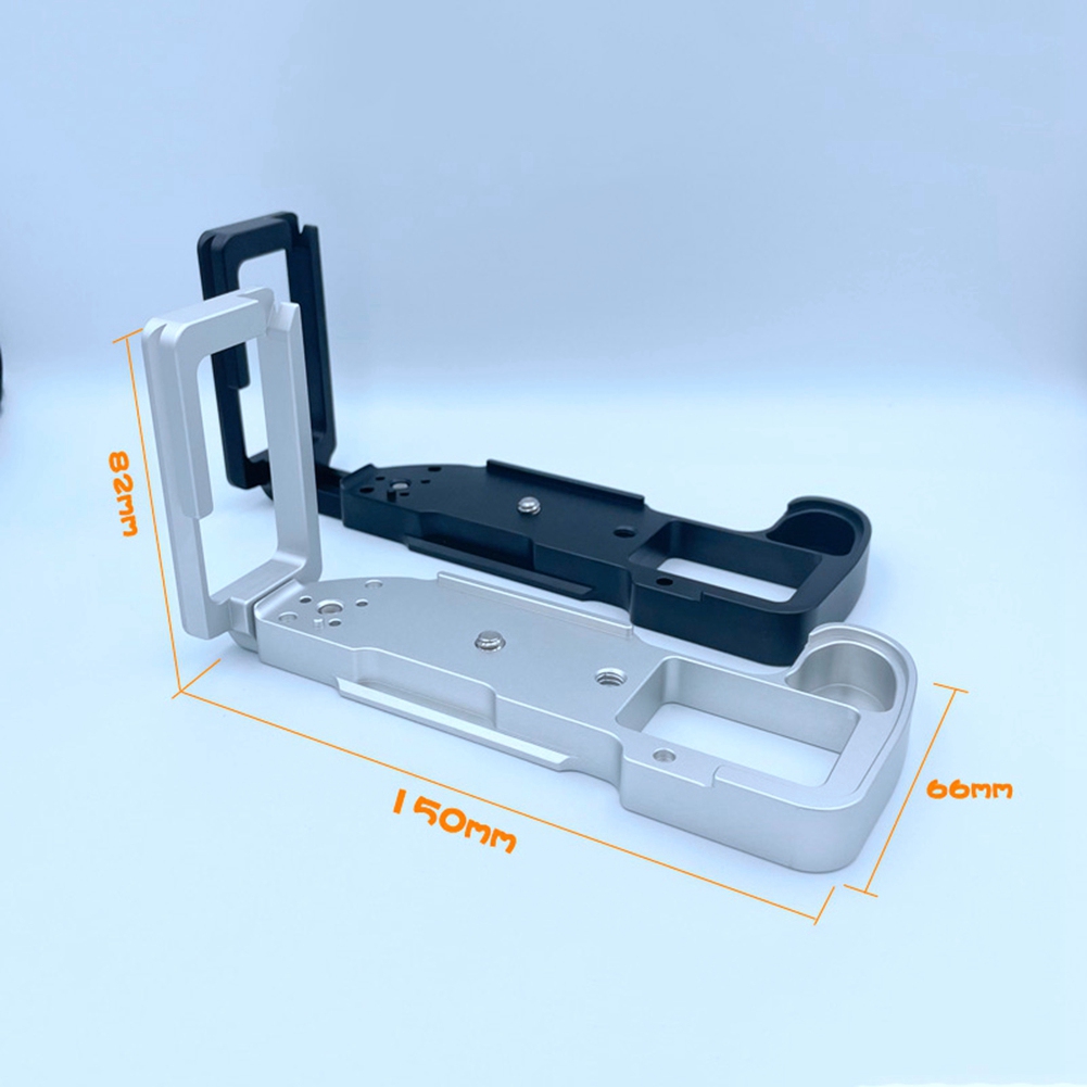 Quick Release Plate L Bracket Camera Grip Bracket Camera Grip for Fuji Fujifilm X-H1 Camera Hand Grip Base Holder Pull-Out Version Silver. 