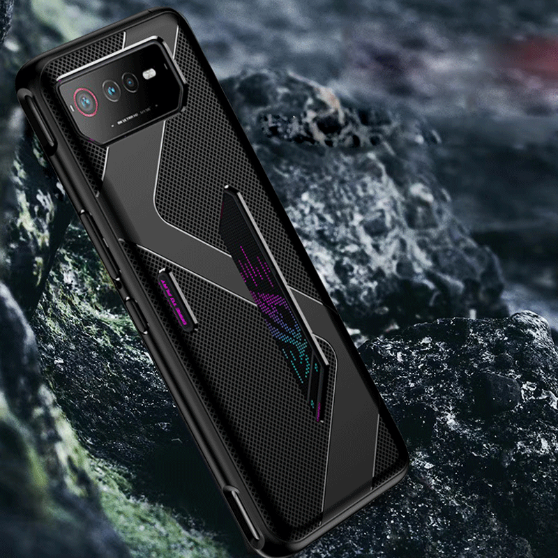 Phone Case Asus Rog 6 Pro Back Cover Ultra-thin Shockproof Cross Design Heat Dissipation All Inclusive Soft Casing for Asus Rog Phone 6 Pro Cases. 