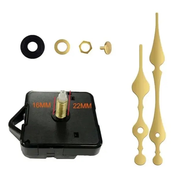 Hanging DIY Quartz Watch Silent Wall Clock Movement Quartz Repair 5168s Movement Clock Mechanism Parts Clock Parts with Hands. 