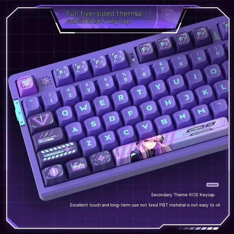 VGN V87 Pro Mechanical Keyboard Tri-mode Wireless USB Dynamic RGB Ergonomics PC Gamer Win Mac N-key Rollover Diana Athena Custom. 