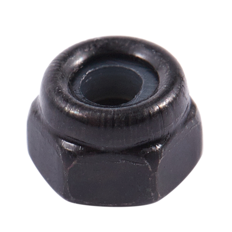 FORIDE M2 Zinc Plated Nylock Nylon Insert Hex Lock Nuts Black 100Pcs. 