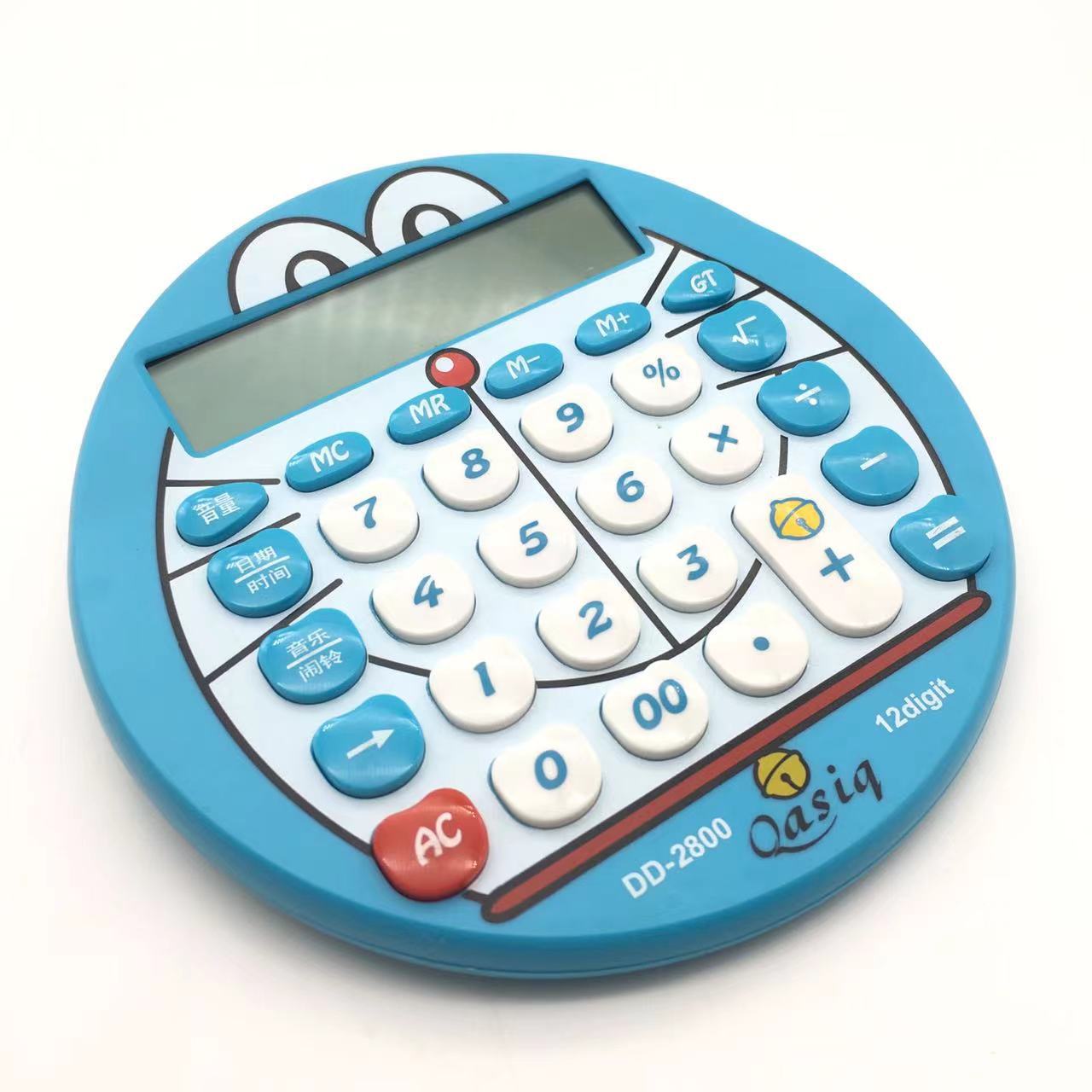 Korean version of Doraemon calculator real voice cartoon cute robot cat pronunciation round computer gift batch. 