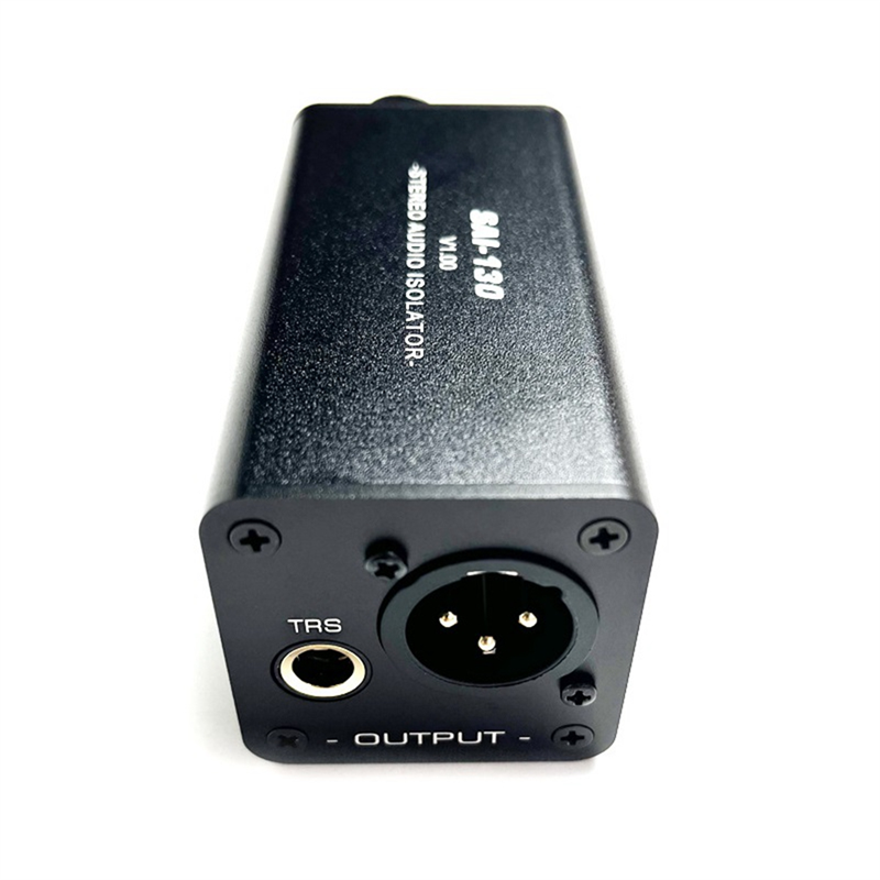 Audio Isolator Noise Reduction,Eliminates Current Noise,DI Grounding Box,6.5 XLR Mixer Audio Isolator, -130 Stereo Easy to Use. 