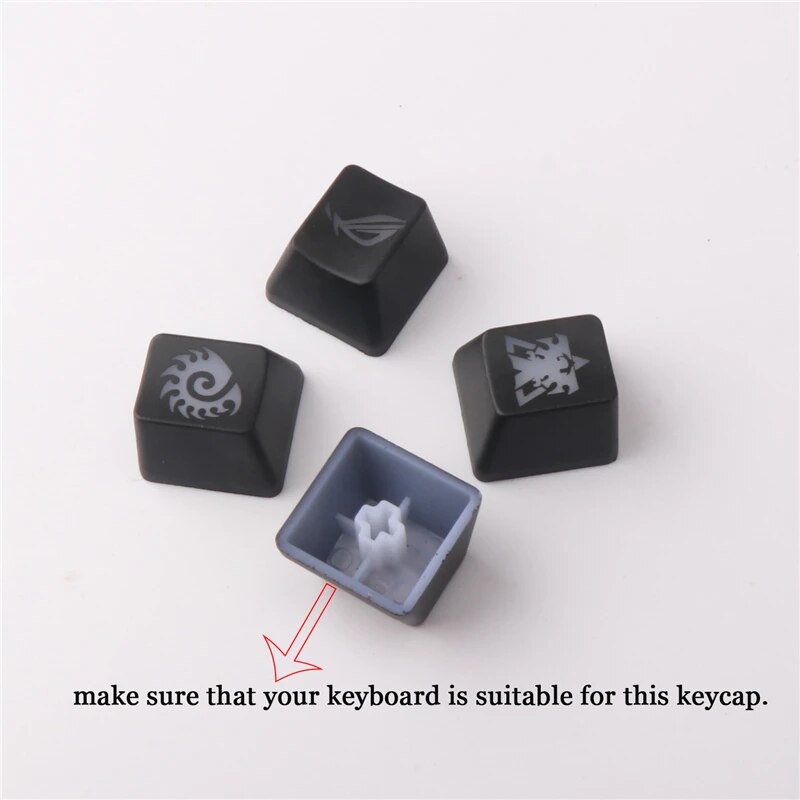 Backlit Mechanical Keycap Gaming Keyboard Buttons World Of Warcraft DOTA Mercy ABS Light Transmission Game Player Accessories. 