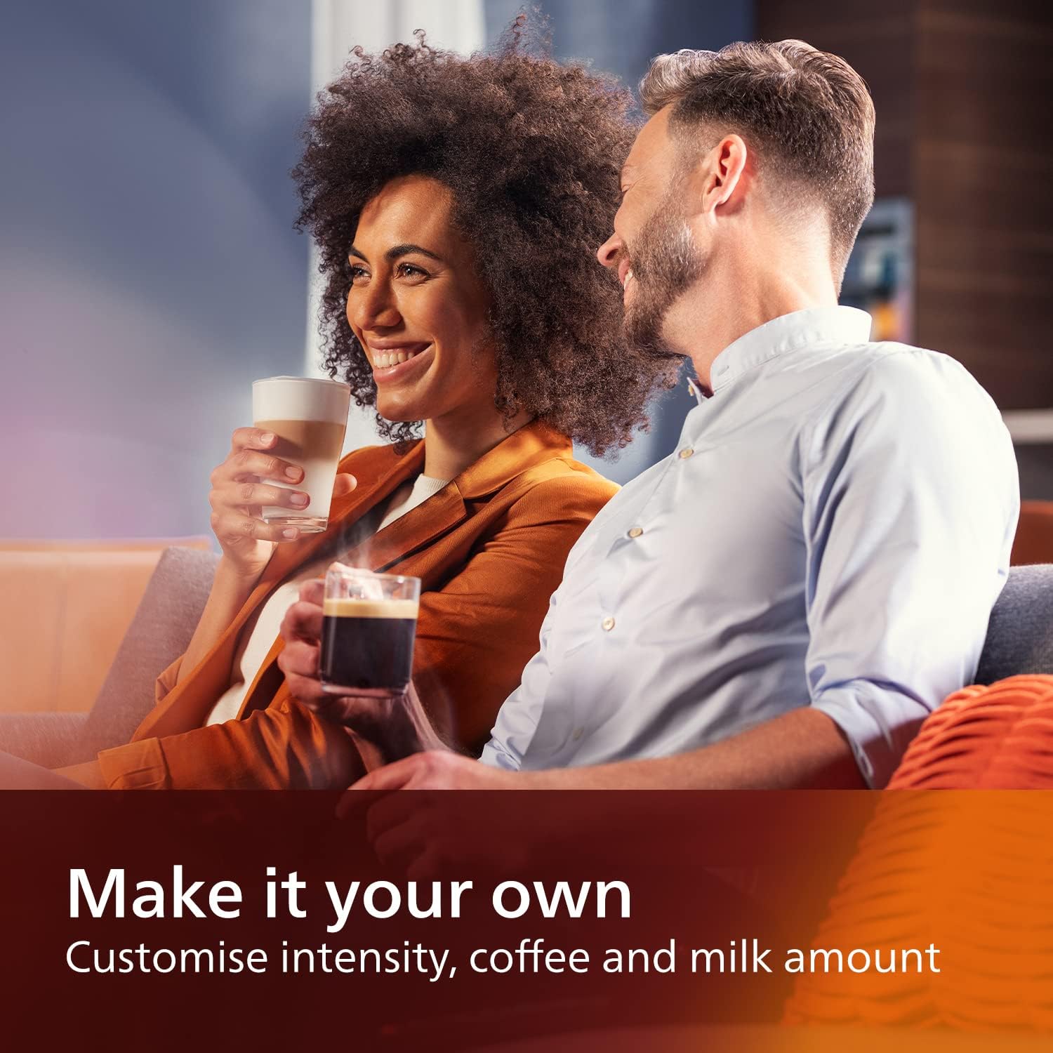 Philips EP4346/70 Series 4300 Fully Automatic 8-in-1 Espresso Coffee Machine. 