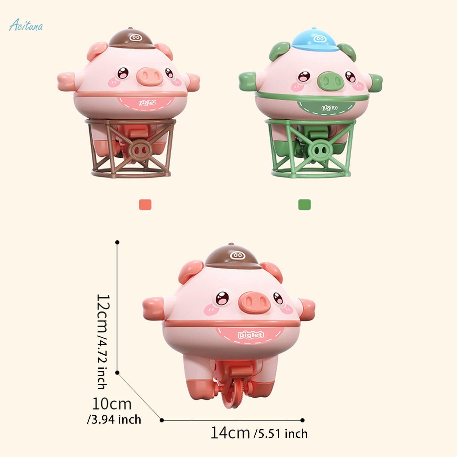 Novelty Tightrope Walking Tumbler Gyro Unique Interactive Toy Creative Unicycle Toy Pig Walking. 