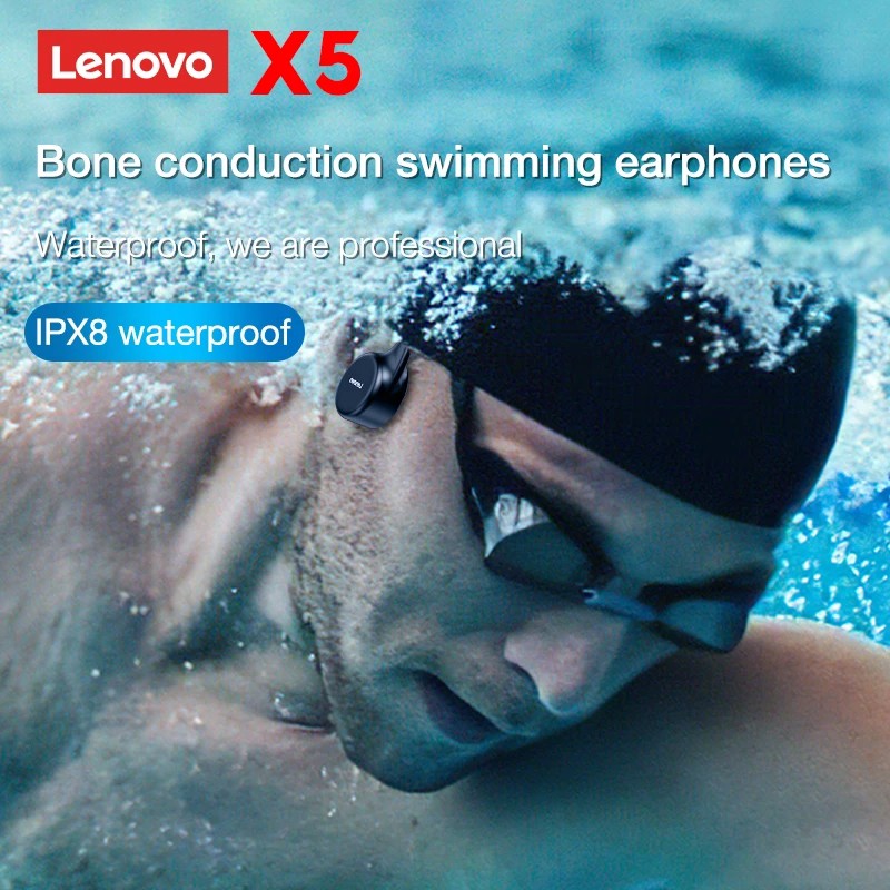 Lenovo Bone Conduction Earphones X3 Pro Simple Operation Easy to Grasp Headset High Quality Earbuds Suitable for Ear Canal. 