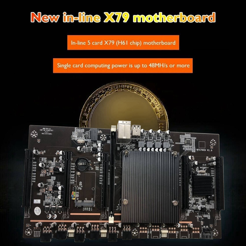 X79 Slot Mining Motherboard X79 H61 BTC Mining Motherboard With E5