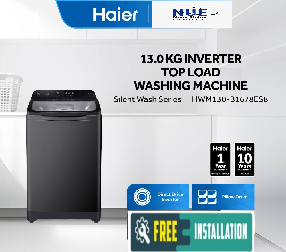 Haier Official 13 kg Top Loading washing Machine (HWM130-B1678ES8)
