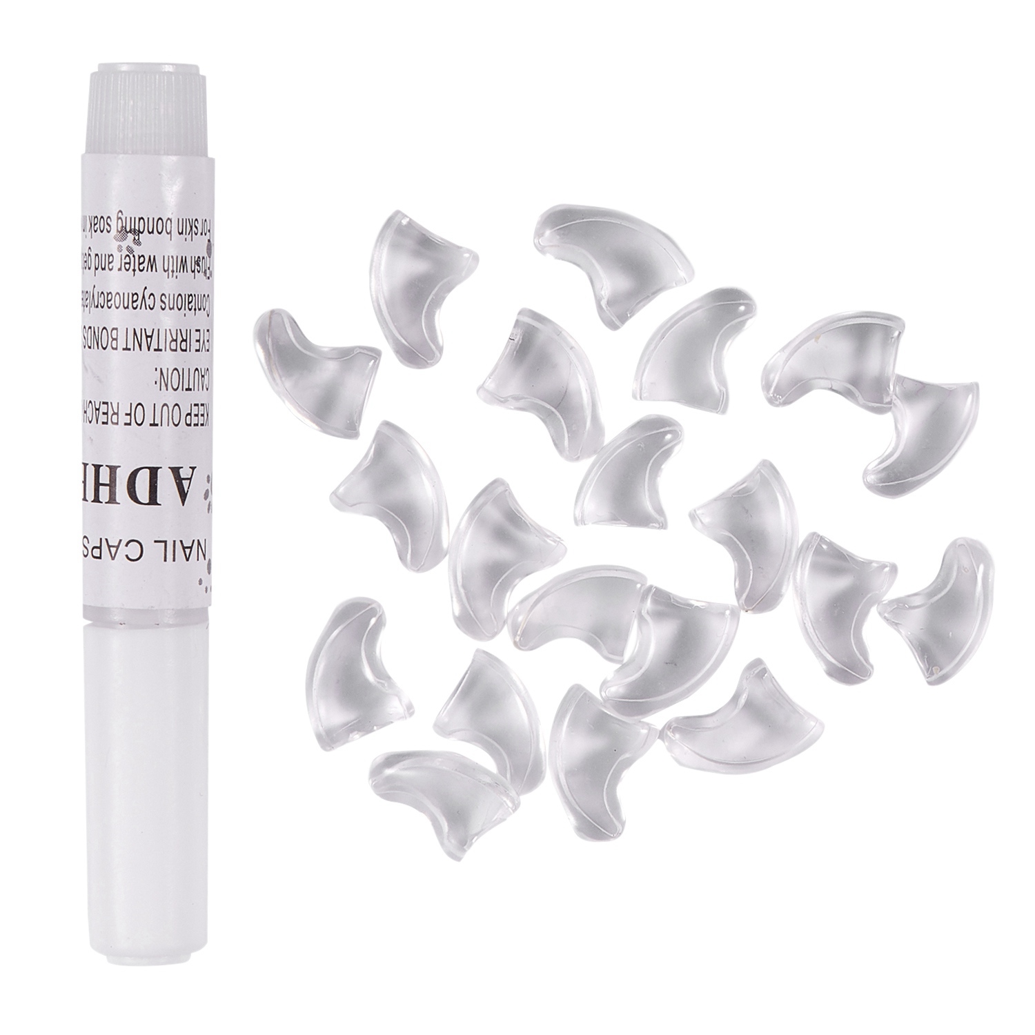 40 Pcs Soft Nail Caps for Cat Pet Claw Control Paws Off + Adhesive Glue - 20 Pcs M & 20 Pcs S. 