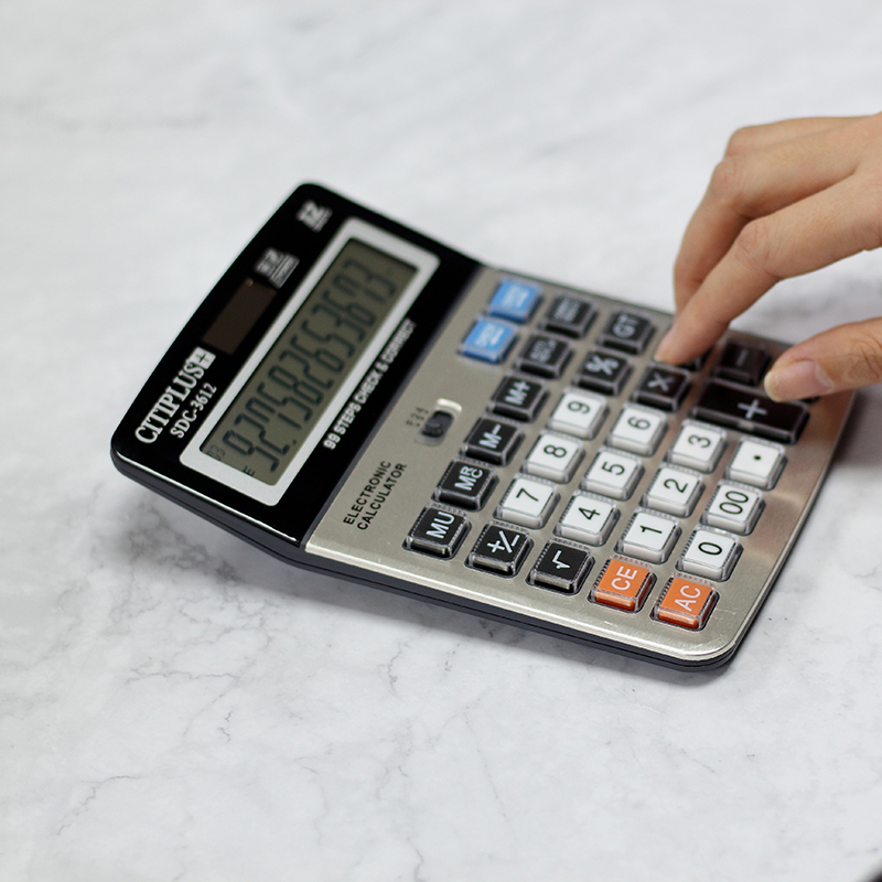 12-Digits Desktop Size Calculator - calculator. 