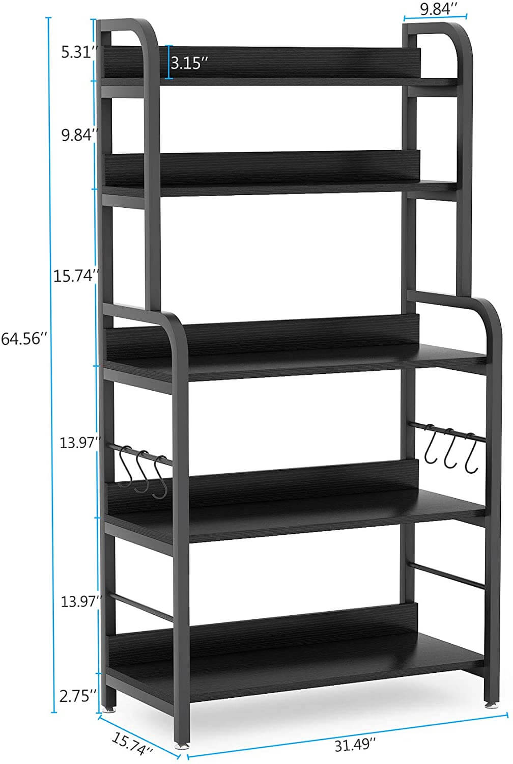 Rectangular Microwave Oven Stand Rack, Storage, Saving Space, Microwave Rack. 