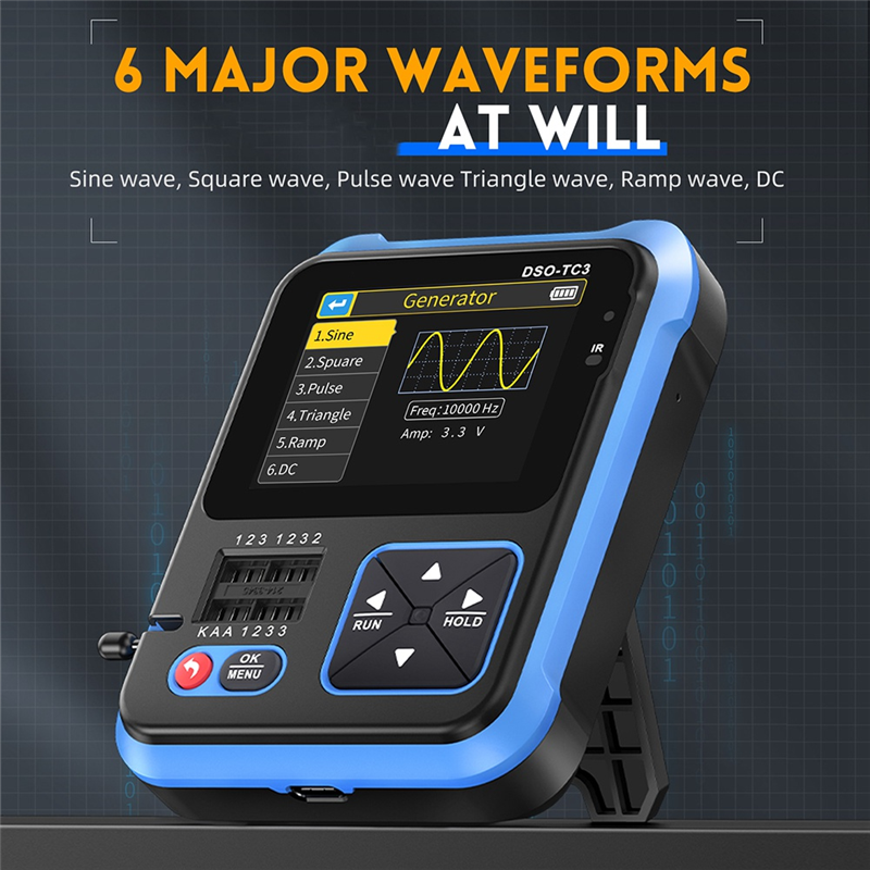 -TC3 Digital Oscilloscope Transistor LCR 3 in 1 Tester B. 