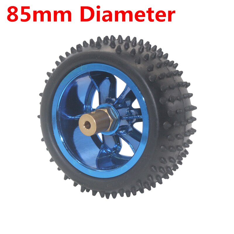 85mm Heavy Duty D85mm Robotics Rubber Tier Wheel 85x38mm With Brass Copper 4mm Hex Shaft Coupling & Screws Antiskid Shockproof Rubber Wheels Tire For Arduino UNO Smart Robot Car Wheel DIY. 