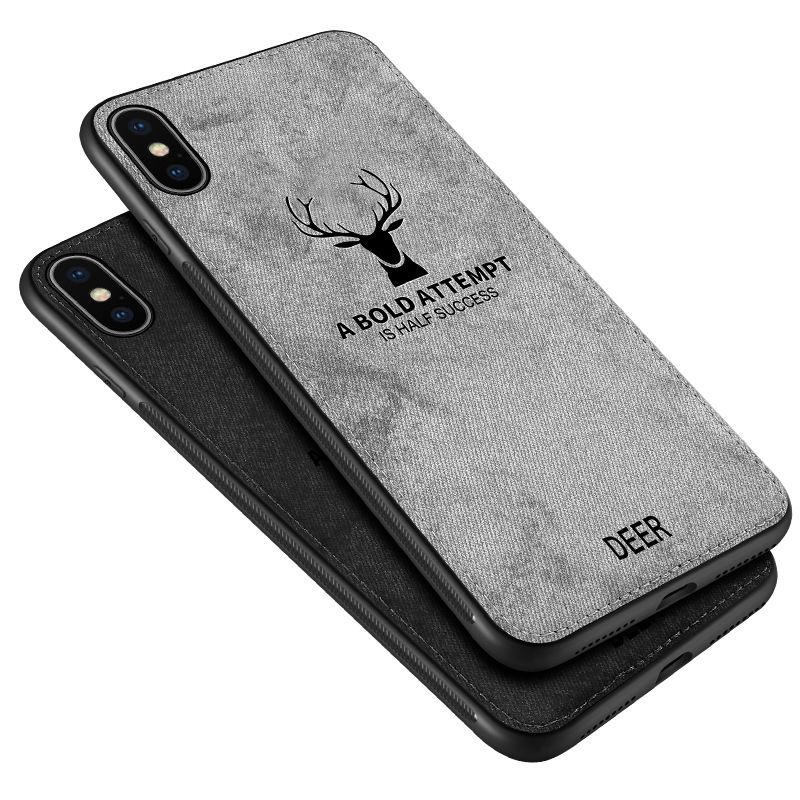 【Solo Yolo】Applicable 1+11 Cloth Pattern Elk Phone Case OnePlus10 Deer Head Anti-Fall Fabric Shell OnePlus 9RT Protective Sleeve. 