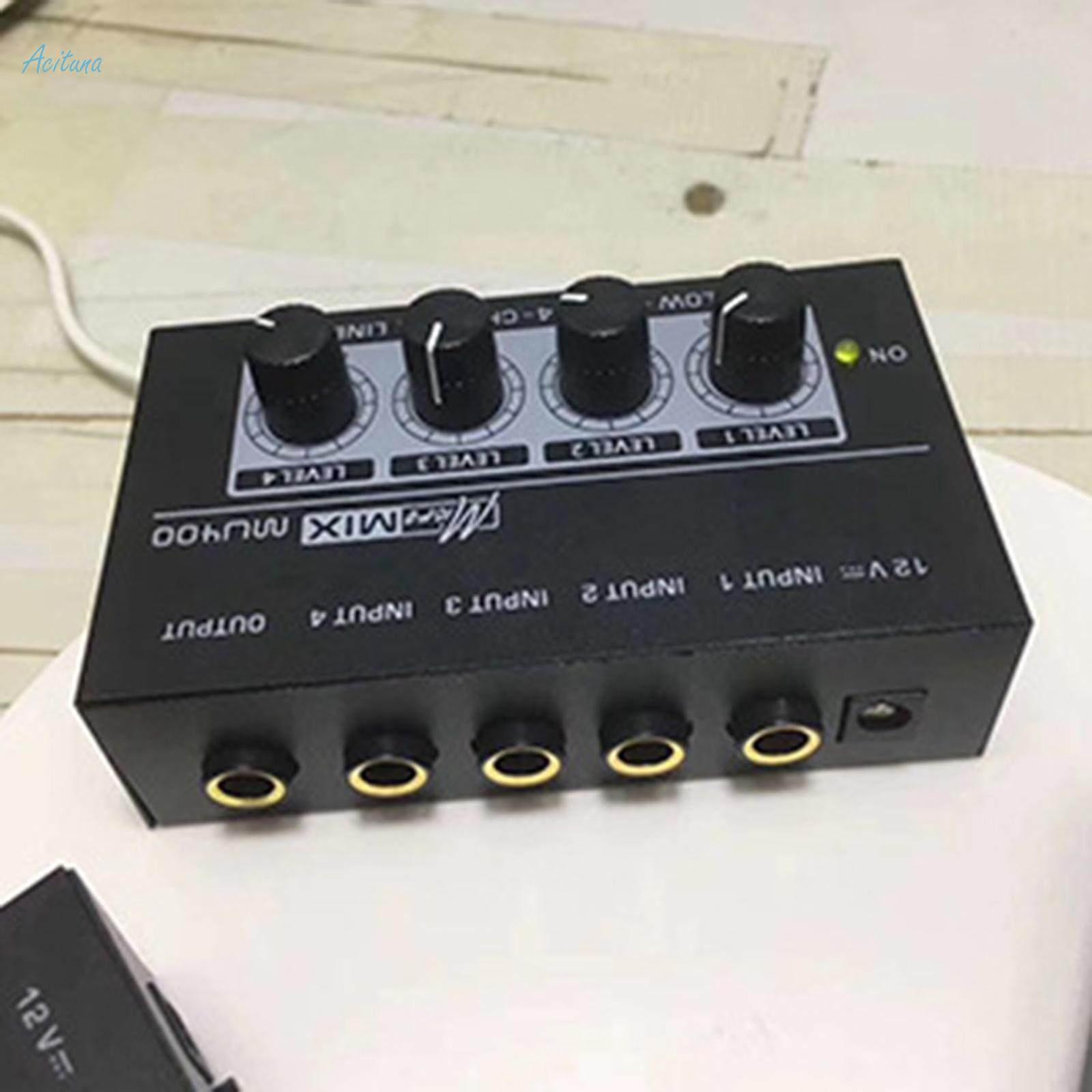 Mini Audio Mixer Sound Board Console Portable Mixer for Small Clubs or Bars Mixing Instrument. 